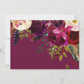 Bloem Doop Foto Uitnodiging (Achterkant)