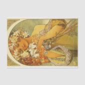 Bloem door Alphonse Mucha Tissue Paper Tissuepapier (Voorkant)
