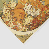Bloem door Alphonse Mucha Tissue Paper Tissuepapier (Detail)