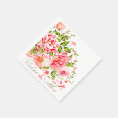 Bloem douche boeket | baby Pink Servet (Hoek)