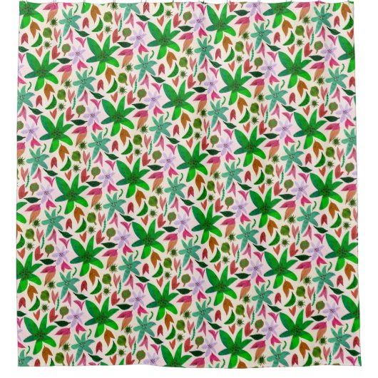 bloem douchegordijn (Voorkant)