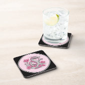 Bloem Dragon Drank Drank Coaster Bier Onderzetter (Rechterzijde)