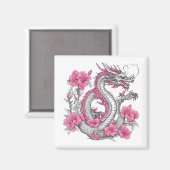 Bloem Dragon Magnet (Voorkant / Achterkant)