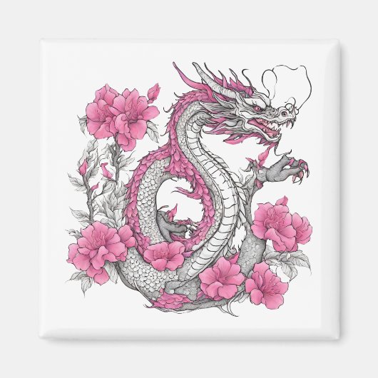 Bloem Dragon Magnet (Voorkant)