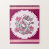 Bloem Dragon puzzel Legpuzzel (Verticaal)