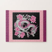 Bloem Dragon puzzel Legpuzzel (Horizontaal)