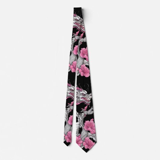 Bloem Dragon stropdas (Achterkant)