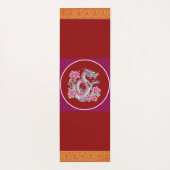 Bloem Dragon Yoga Mat (Achterkant)