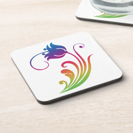 Bloem drank coaster bier onderzetter (Linkerzijde)
