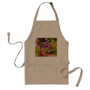 Bloem - Driebloem - Paarse Posies.jpg Standaard Schort