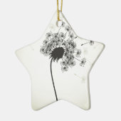 Bloem een andelion keramisch ornament (Links)