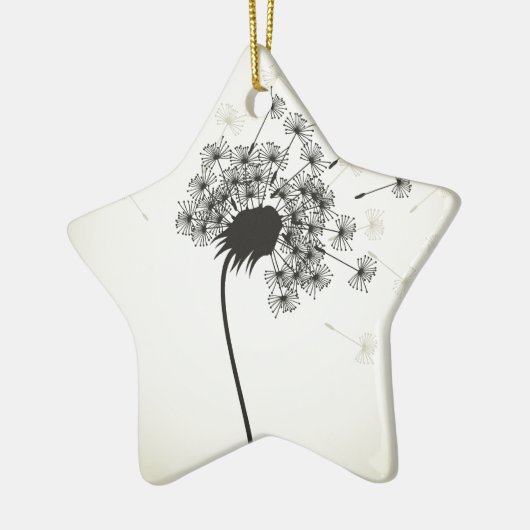 Bloem een andelion keramisch ornament (Links)