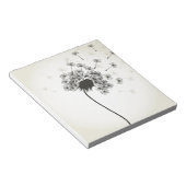 Bloem een andelion notitieblok (Schuin)