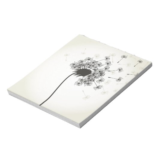 Bloem een andelion notitieblok (Linkerzijde)