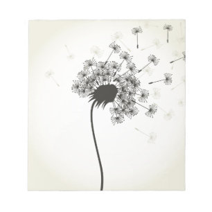 Bloem een andelion notitieblok