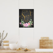 bloem een stoel en geen poster (Keuken)