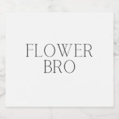 Bloem - eenvoudig bier etiket (Enkel label)