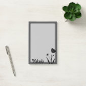 Bloem - Eenvoudig silhouet, gepersonaliseerd Post-it® Notes (Kantoor)