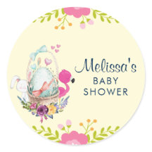 Bloem, eieren, Baby shower van Flamingo