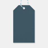 bloem Elegante Bedankje Favor Geschenk Cadeaulabel (Achterkant)
