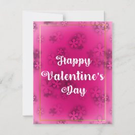 Bloem Elegantie Gelukkige Valentijnsdag Groeten Feestdagenkaart