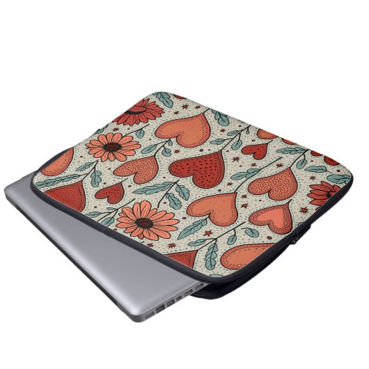 Bloem Elektronica Zak Laptop Sleeve (Voorkant onderkant)