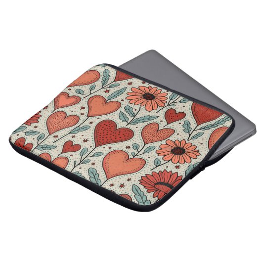 Bloem Elektronica Zak Laptop Sleeve (Voorkant top)