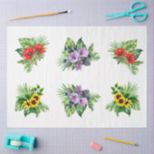 Bloem Elementen voor Decoupage Ambachten Tissuepapier (Craft)