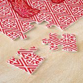 Bloem Elephant Red en White Legpuzzel (Zijkant)