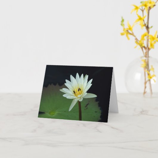 Bloem-en-bijen Kaart (Gele Bloem)