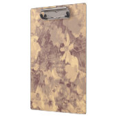 Bloem- en bladcamouflage op beige klembord (Links)