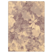 Bloem- en bladcamouflage op beige klembord (Achterkant)