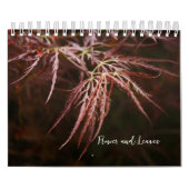 Bloem en bladeren Kalender (Hoes)
