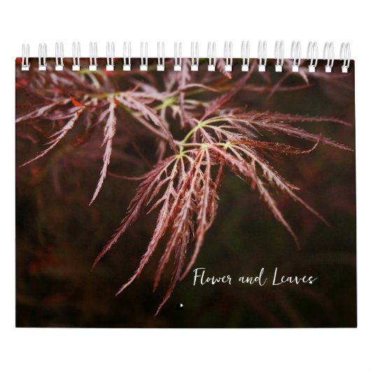 Bloem en bladeren Kalender (Hoes)