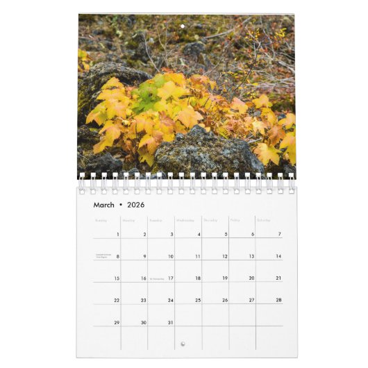 Bloem en bladeren Kalender (Mar 2026)