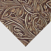 Bloem en bladeren Scrolls in hout Decoupage Tissuepapier (Detail)