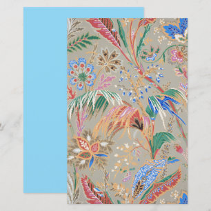 Bloem- en bladpatroon