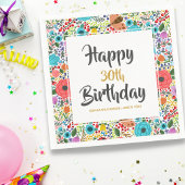 Bloem- en bloeitijd Aangepaste naam bloemen bloeie Servet