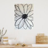 Bloem en bloem poster (Keuken)