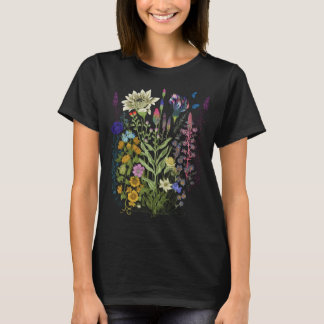 Bloem- en bloempitten voor vrouwen t-shirt