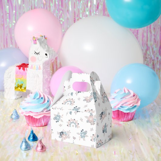 Bloem en Boho naadloos patroon Bedankdoosjes (Feest)