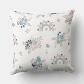 Bloem en Boho naadloos patroon Kussen (Achterkant)
