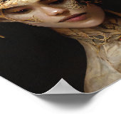 Bloem en bot 2 Surreëel getikte fantastische kunst Poster (Hoek)