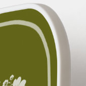 Bloem en filigraan Light Olive Monogramed Pickleball Paddle (Links Detail)