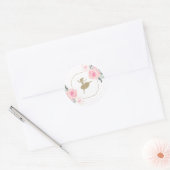 Bloem- en gouden ballerina- stickers (Envelop)