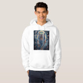 Bloem- en Koi Droomontwerp Hoodie (Voorkant volledig)
