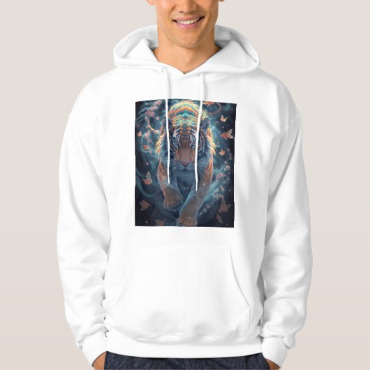 Bloem- en Koi Droomontwerp Hoodie (Voorkant)