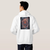 Bloem- en Koi Droomontwerp Hoodie (Achterkant volledig)
