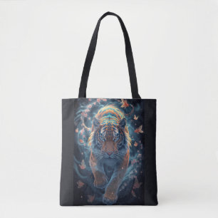 Bloem- en Koi Droomontwerp Tote Bag