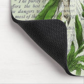 Bloem- en  kranten, collage muismat (Hoek)